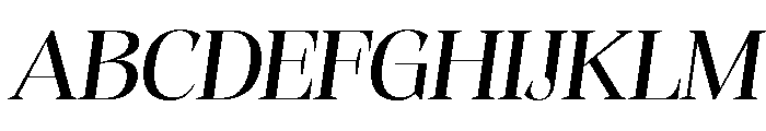 Evoritha Expanded Oblique Font UPPERCASE