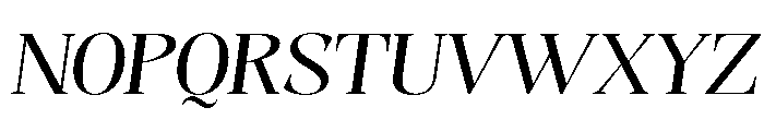 Evoritha Expanded Oblique Font UPPERCASE