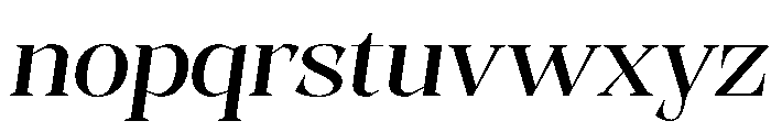 Evoritha Expanded Oblique Font LOWERCASE