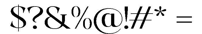Evoritha Expanded Font OTHER CHARS