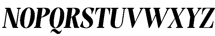Evoritha Soft Black Cond Obliq Font UPPERCASE