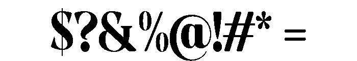 Evoritha Soft Black Condensed Font OTHER CHARS