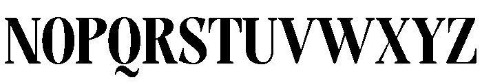 Evoritha Soft Black Condensed Font UPPERCASE