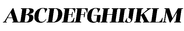 Evoritha Soft Black Exp Obliq Font UPPERCASE
