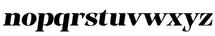 Evoritha Soft Black Exp Obliq Font LOWERCASE