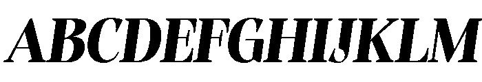 Evoritha Soft Black Oblique Font UPPERCASE