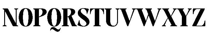 Evoritha Soft Black SemCond Font UPPERCASE