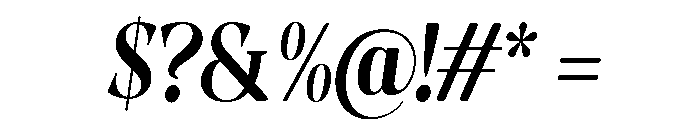 Evoritha Soft Bold Cond Obliq Font OTHER CHARS
