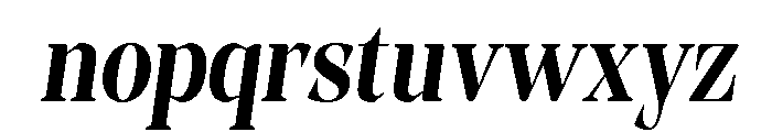 Evoritha Soft Bold Cond Obliq Font LOWERCASE