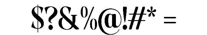 Evoritha Soft Bold Condensed Font OTHER CHARS