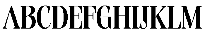 Evoritha Soft Bold Condensed Font UPPERCASE