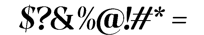 Evoritha Soft Bold Oblique Font OTHER CHARS