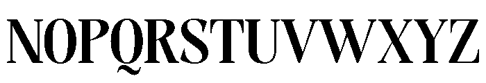 Evoritha Soft Bold SemCond Font UPPERCASE