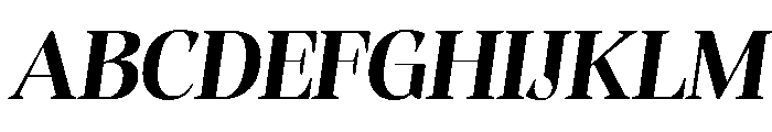 Evoritha Soft Bold SemExp Obliq Font UPPERCASE