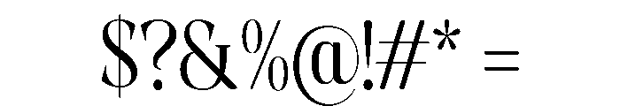 Evoritha Soft Condensed Font OTHER CHARS