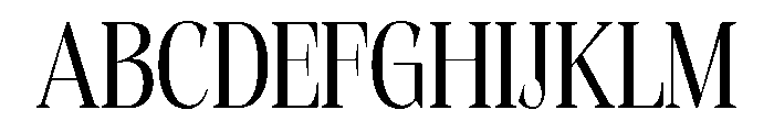 Evoritha Soft Condensed Font UPPERCASE