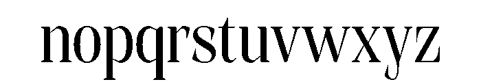 Evoritha Soft Condensed Font LOWERCASE
