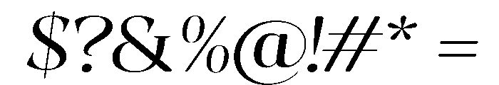 Evoritha Soft Expanded Oblique Font OTHER CHARS