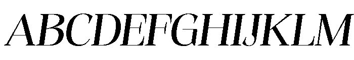 Evoritha Soft Expanded Oblique Font UPPERCASE