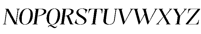 Evoritha Soft Expanded Oblique Font UPPERCASE