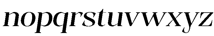 Evoritha Soft Expanded Oblique Font LOWERCASE