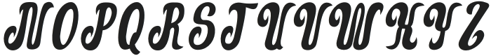 Evalyos Italic otf (400) Font UPPERCASE