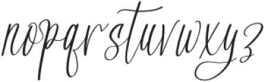 Evangeline Chalista Italic otf (400) Font LOWERCASE
