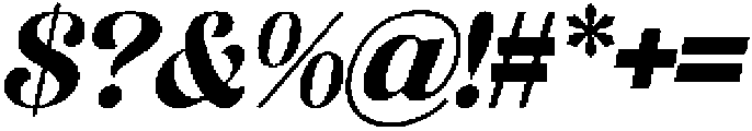 Evantic Italic otf (400) Font OTHER CHARS