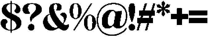 Evantic Regular otf (400) Font OTHER CHARS