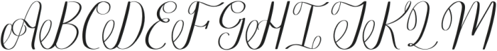 Evelloft Italic otf (400) Font UPPERCASE