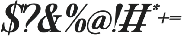 Evenings Bold Italic otf (700) Font OTHER CHARS