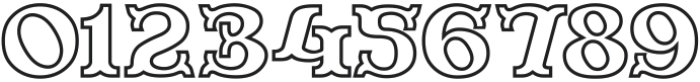 Evereast Slab-Serif Outlines Outline otf (400) Font OTHER CHARS