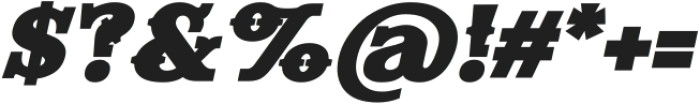 Evereast Slab-Western Bold Italic otf (700) Font OTHER CHARS