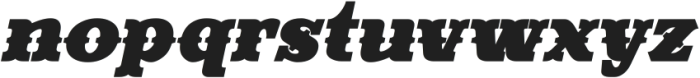 Evereast Slab-Western Bold Italic otf (700) Font LOWERCASE