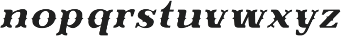 Evereast Slab-Western Light Italic otf (300) Font LOWERCASE