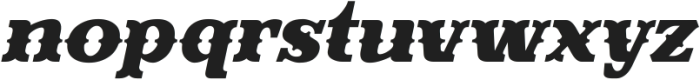 Evereast Slab-Western Regular Italic otf (400) Font LOWERCASE