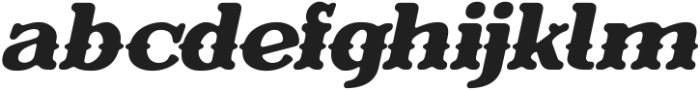Evereast Western-Edge Regular Italic otf (400) Font LOWERCASE