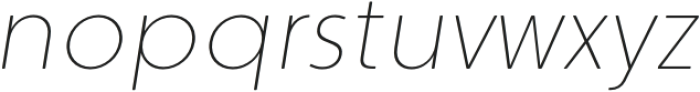 Everest Pro RAlt Thin Italic otf (100) Font LOWERCASE