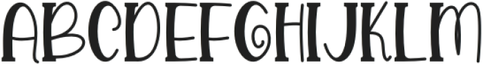 Everflo Regular otf (400) Font UPPERCASE