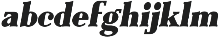 Everflow Black Italic otf (900) Font LOWERCASE