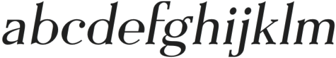 Everflow Light Italic otf (300) Font LOWERCASE