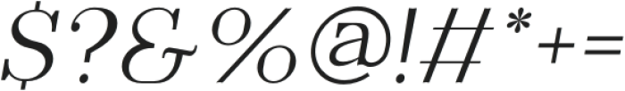 Everflow Thin Italic otf (100) Font OTHER CHARS