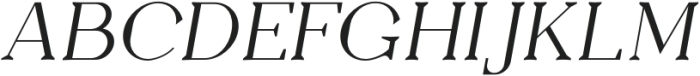 Everflow Thin Italic otf (100) Font UPPERCASE