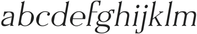 Everflow Thin Italic otf (100) Font LOWERCASE