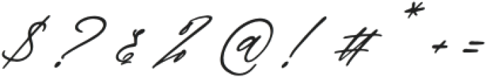 Everlast Roman Script Italic otf (400) Font OTHER CHARS