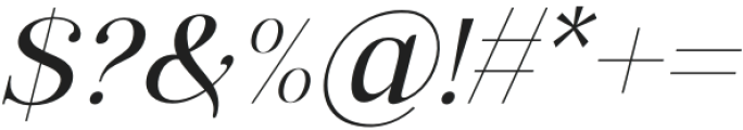 Everlast Roman Serif Italic otf (400) Font OTHER CHARS