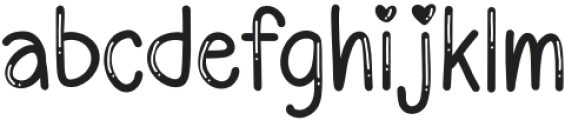 Every cute Regular otf (400) Font LOWERCASE