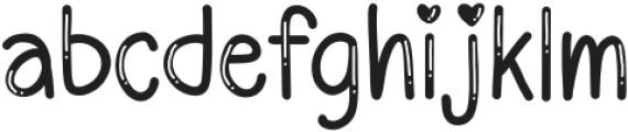 Every cute Regular ttf (400) Font LOWERCASE