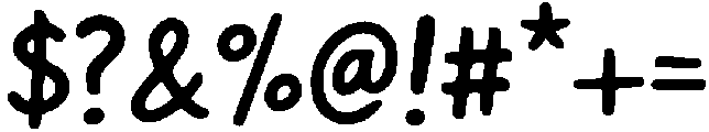 Everyday Hand otf (400) Font OTHER CHARS