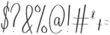 Everythink Signature Regular otf (100) Font OTHER CHARS